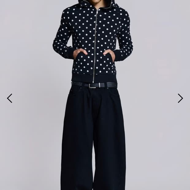 제이디드런던 polkadot hoodie