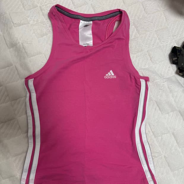 아디다스 여성 탱크탑 핑크