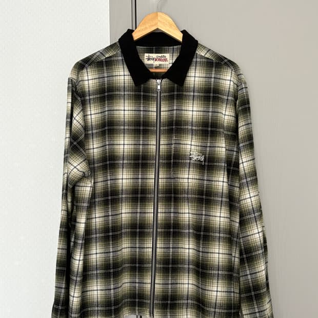 스투시 프랭크 플레이드 집업셔츠 토프(105)