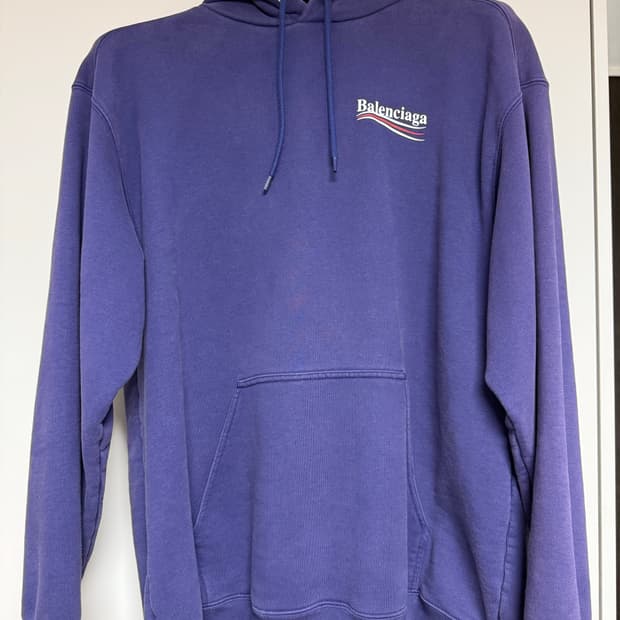 발렌시아가 웨이브로고 후드 105