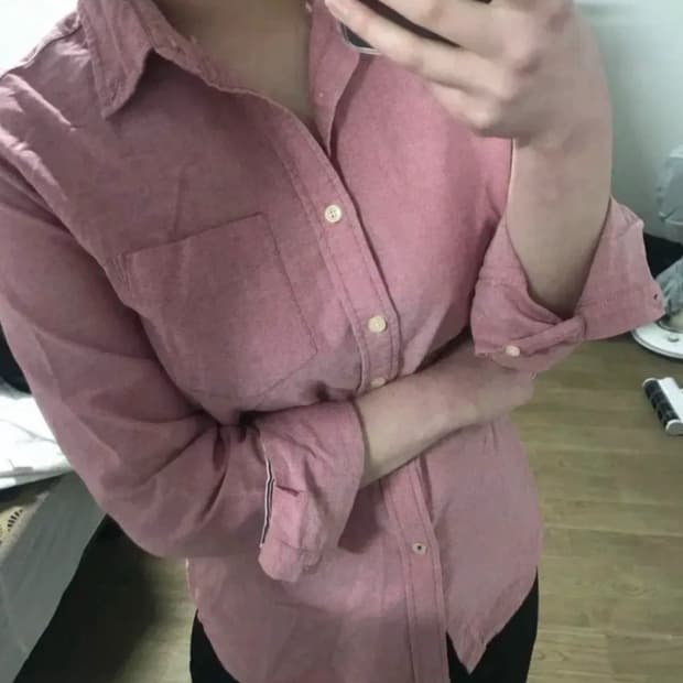 빈폴 핑크 셔츠