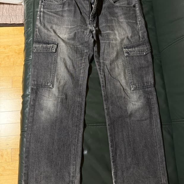 네이버 후드 데님 팬츠