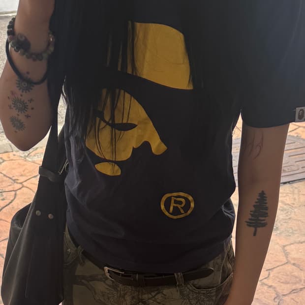 BAPE 반팔 티셔츠 네이비 M 