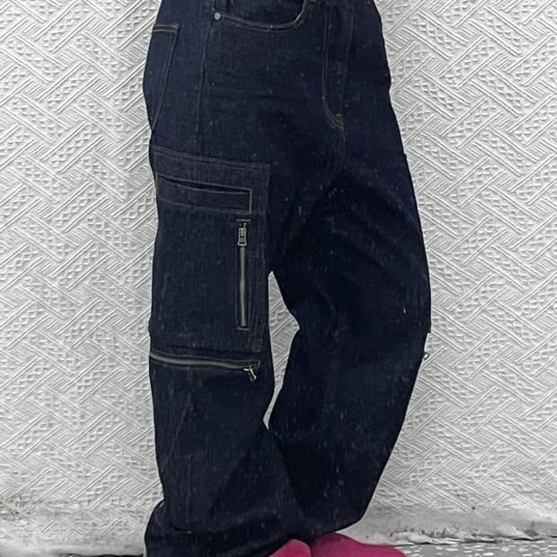 인세인개러지 올드스쿨 스트릿 카고 데님팬츠 S C07912