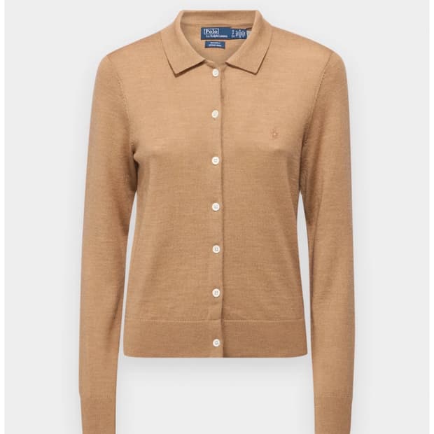 [새상품] 폴로랄프로렌 카라 카멜 가디건