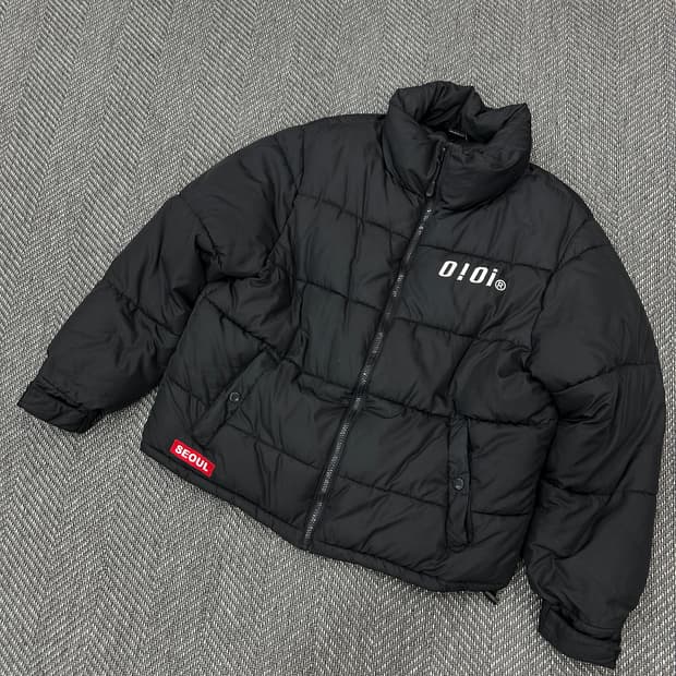 오아이 크롭패딩 M