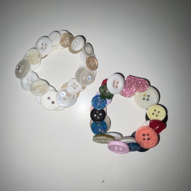 단추 비즈 팔찌