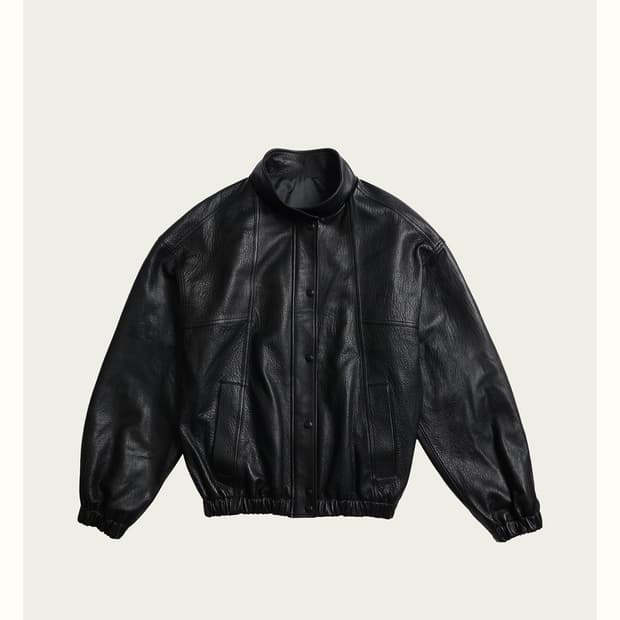 리본빛 Caden Leather Jacket