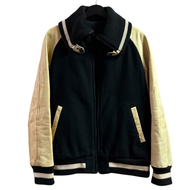 08aw 넘버나인 바시티 자켓 블랙