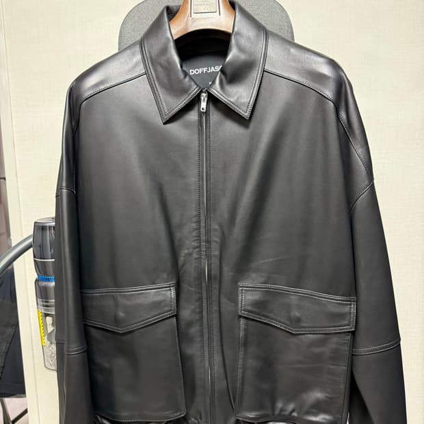 도프제이슨 양가죽 오버핏 봄버 자켓