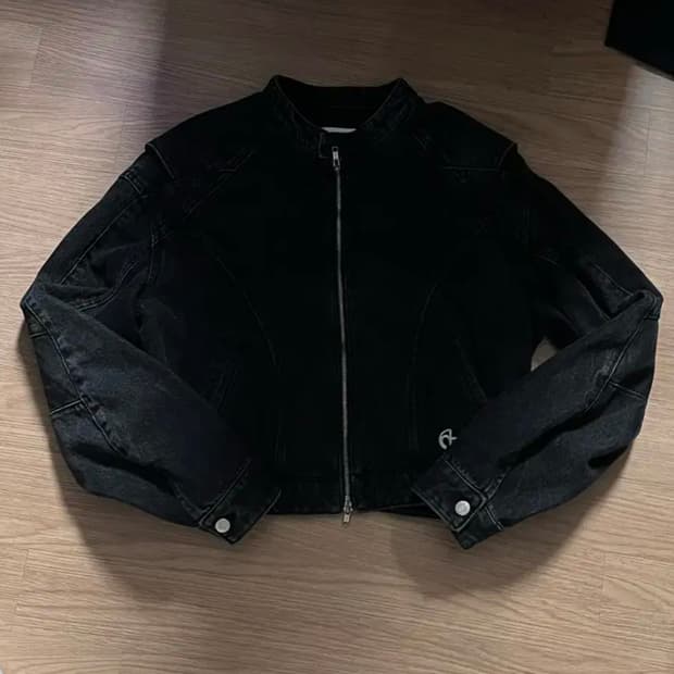 노매뉴얼 데님 라이더자켓