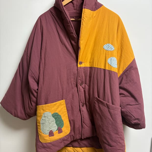 일본빈티지 키치 무드 패딩 자켓