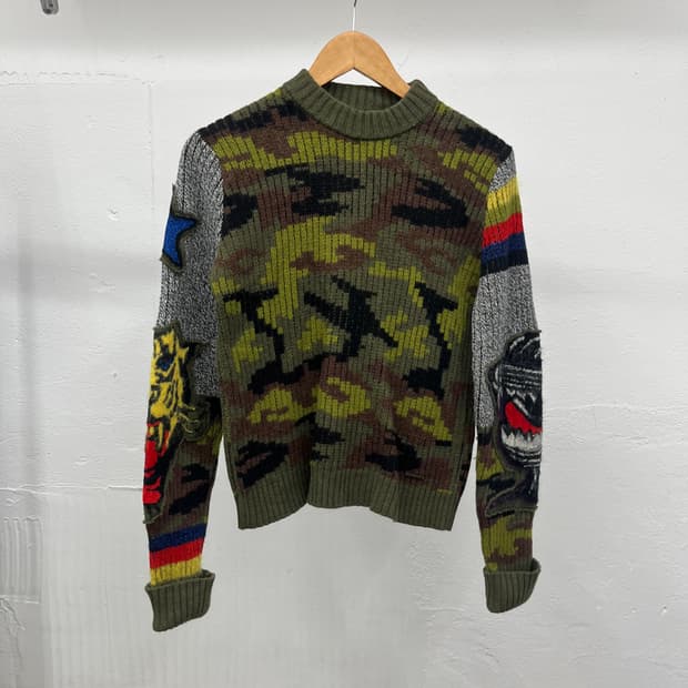 ~66) DIESEL MILITARY Y2K 니트