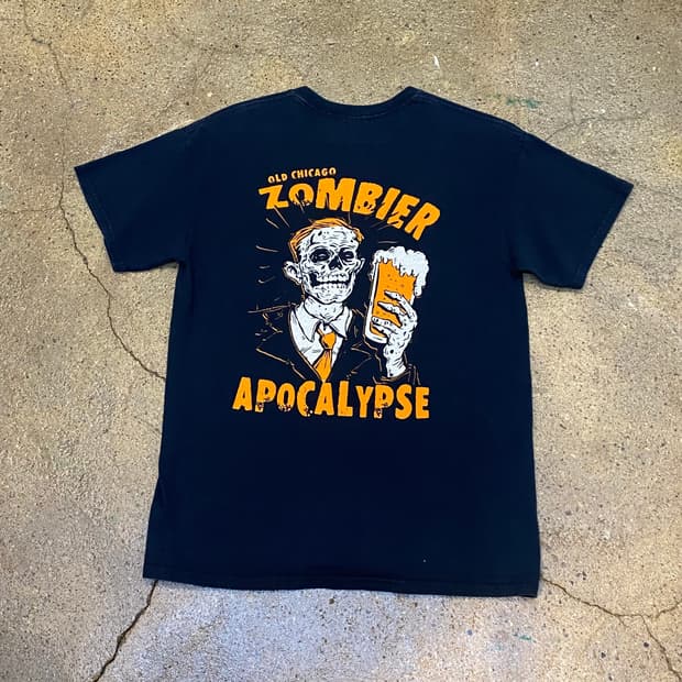 미국 빈티지 길단 할로윈 프린팅 반팔티 락티셔츠