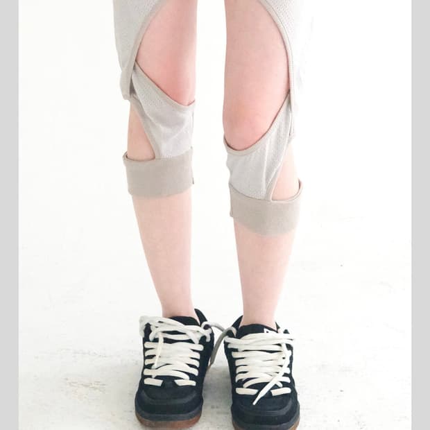 샵페어리 코튼 메쉬 레깅스 그레이