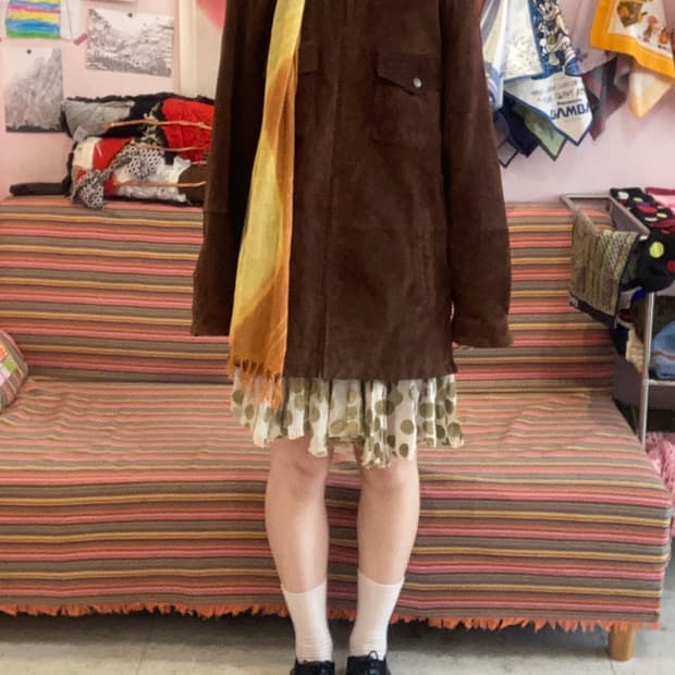 리얼 스웨이드 오버핏 자켓