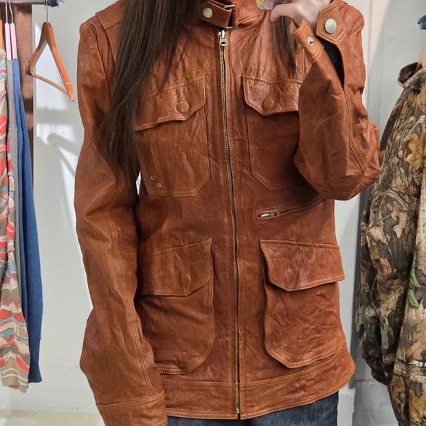 Perry Ellis 양가죽 레더자켓