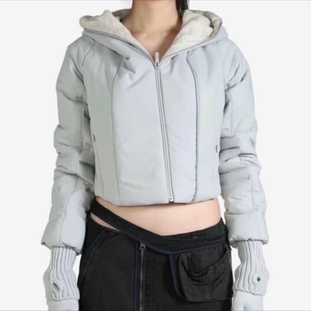 혜인서 크롭 패딩 0사이즈