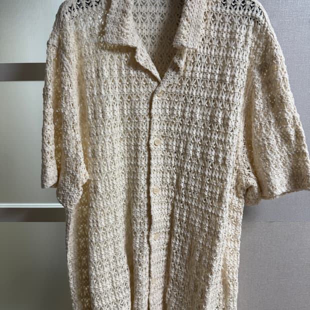 자라 크로셰 반팔 셔츠 XL