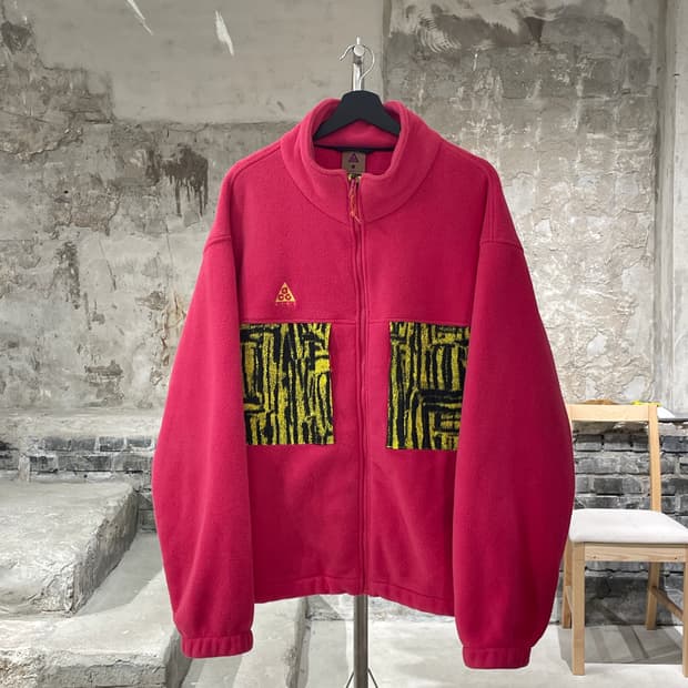 나이키 acg 러쉬 핑크 마이크로 플리스 자켓