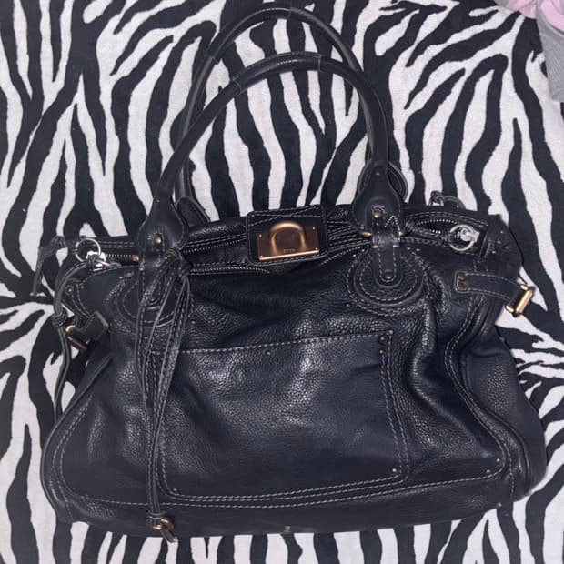 끌로에 패딩턴백 다크네이비