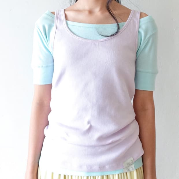 샵페어리 basic sleeveless lavender