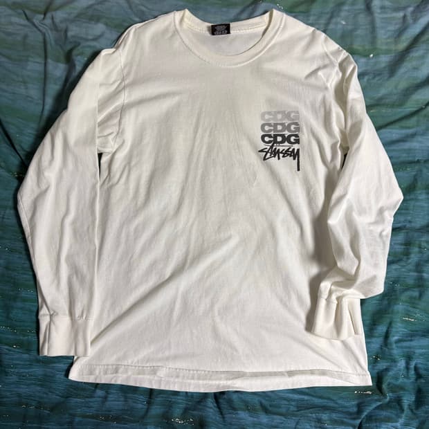 스투시x꼼데가르송 롱슬리브