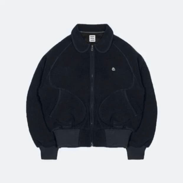 SUU (현 코이세이오) ROUND COLLAR FLEECE JACKET