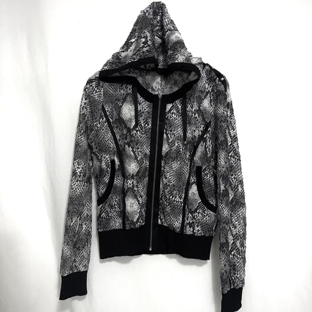 Snake Print Zip-Up