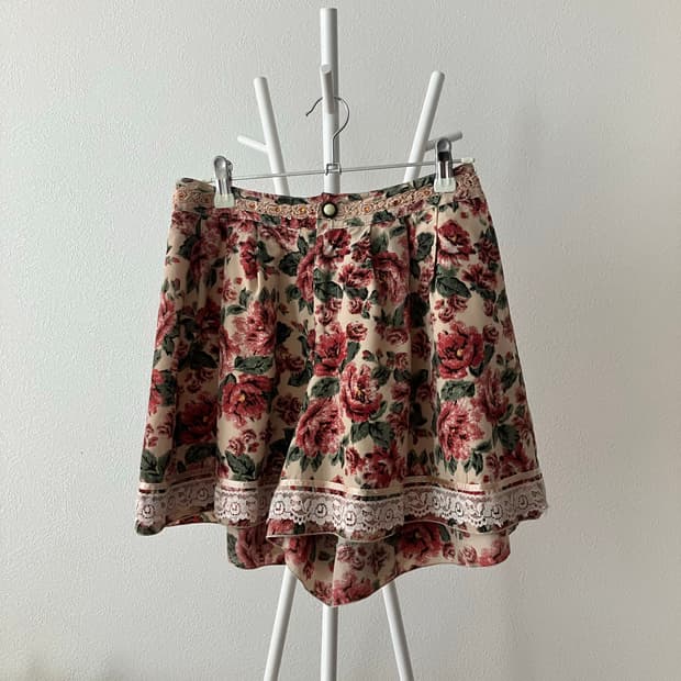 axes femme 엑시즈팜 꽃무늬 레이스 바지