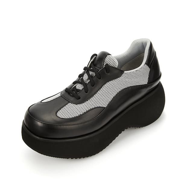 OPEN YY MESH PLATFORM SNEAKERS, BLACK