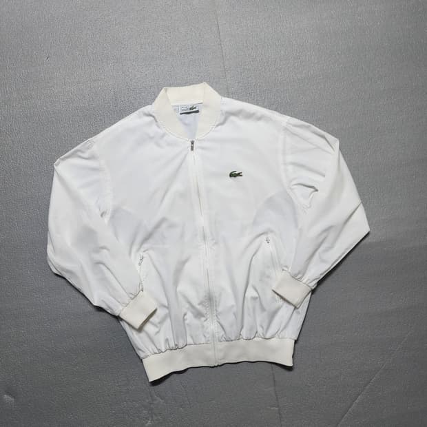 빈티지 서광 라코스테 화이트 올드스쿨 바람막이 자켓 공용