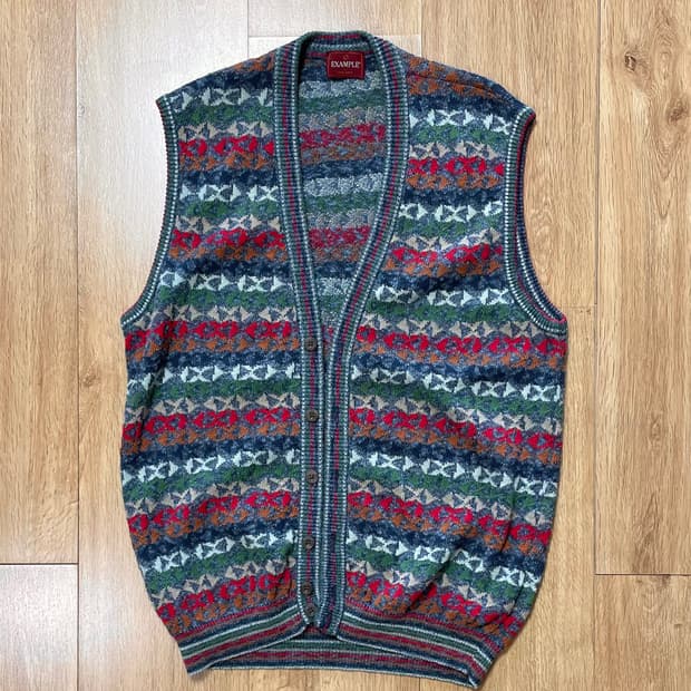 할인 택포) Made Italy 미쏘니 패턴 니트 베스트 조끼