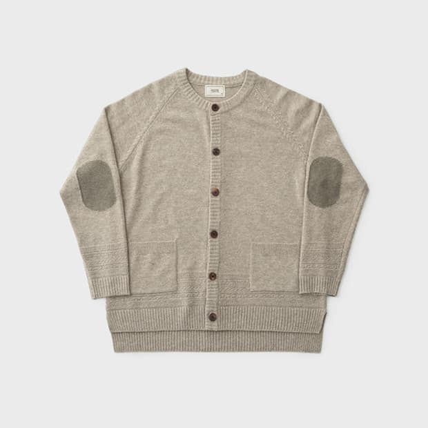 어나더오피스 가디건 베이지 linen 03, 105 XL