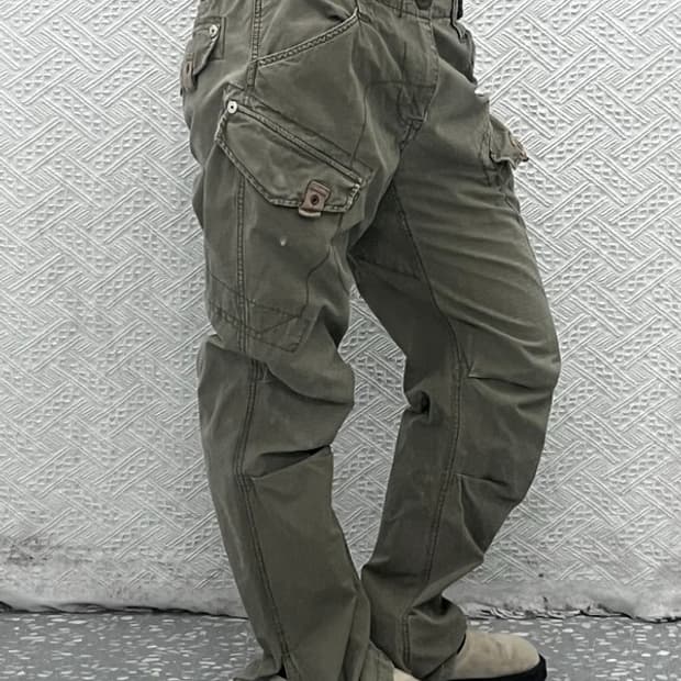 빈티지 올드스쿨 카고팬츠 면바지 80 C06020