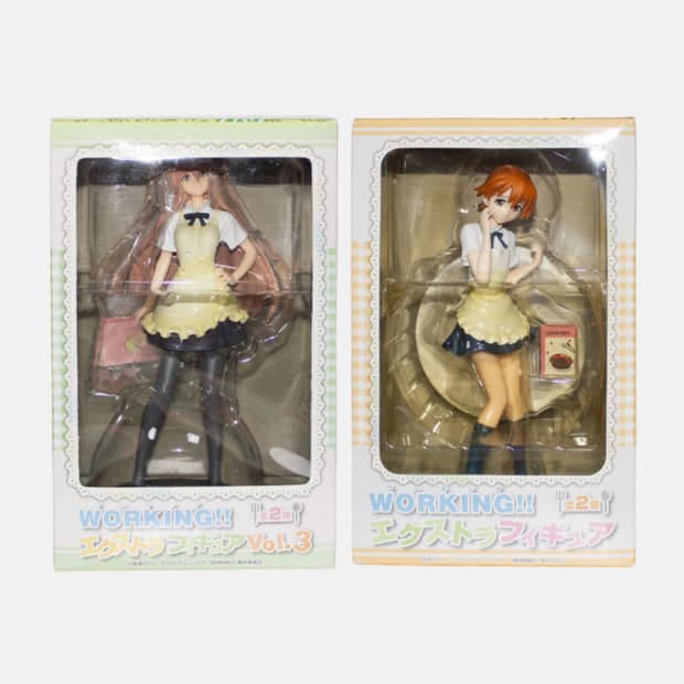 (일괄)WORKING!! 코토리짱/이나미 마히루 피규어 2종 고전 미소녀