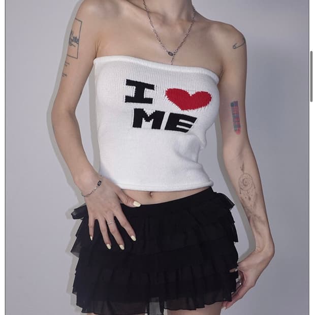 페일제이드 i ❤️ ME&YOU Knit Tank(새상품)