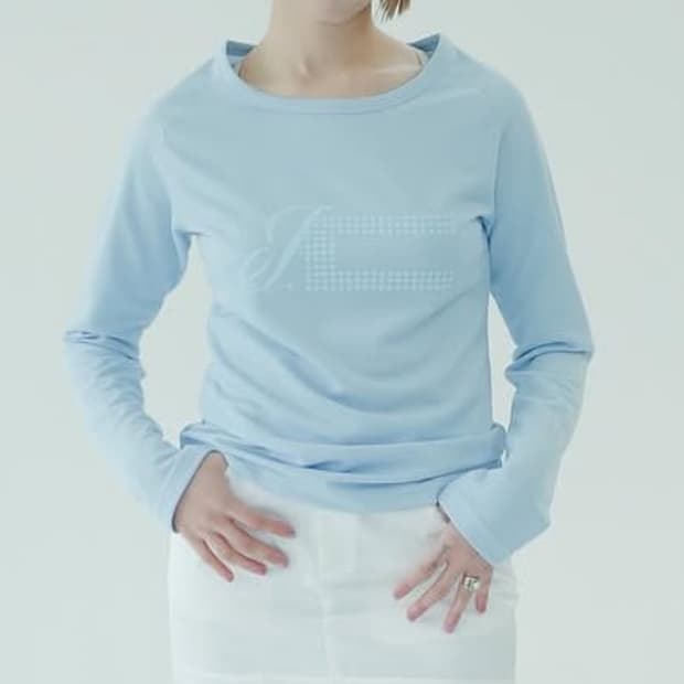 택포) 지초이 reglan long sleeve blue