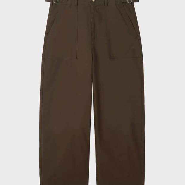 퍼티그 비조 캔버스 코튼 팬츠 (BROWN)