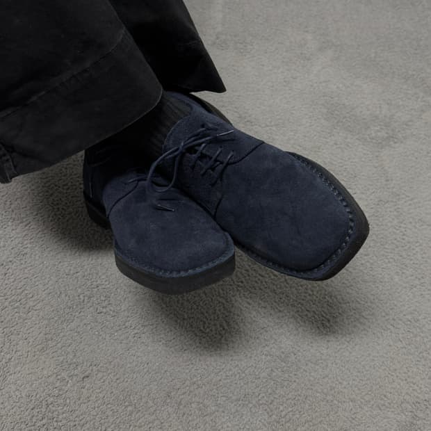 Margaret Howell suede square toe shoes