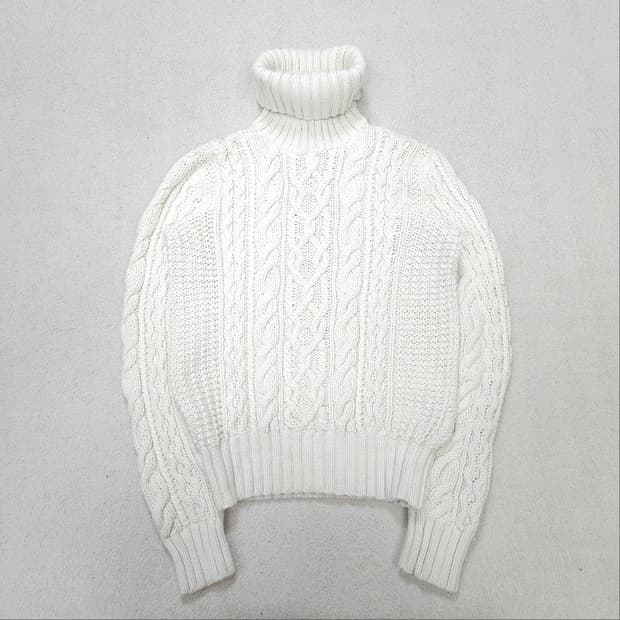 폴로 랄프 로렌 터틀넥 아란 니트 L