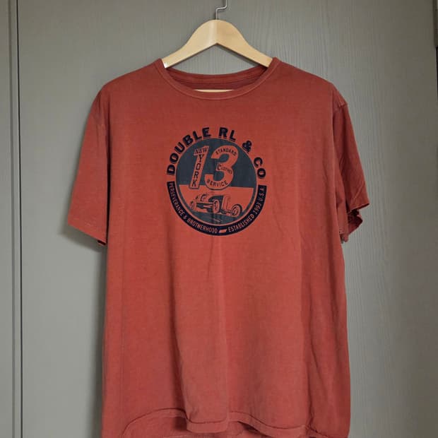 RRL 더블알엘 저지 그래픽 반팔 티셔츠 XL
