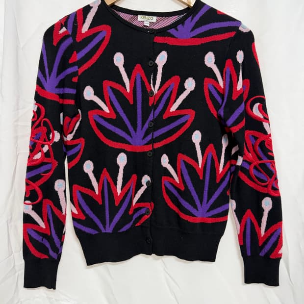 Kenzo Flowers Patern Cardigan