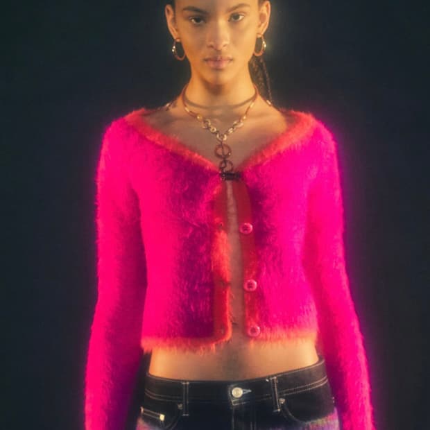 앤더슨 벨 설리반 가디건 핑크 S