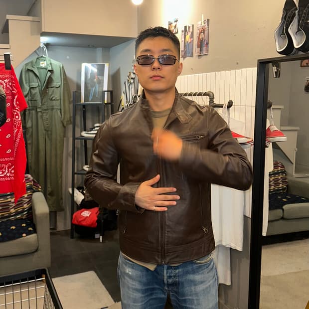 Urban Research brown rider leather JK