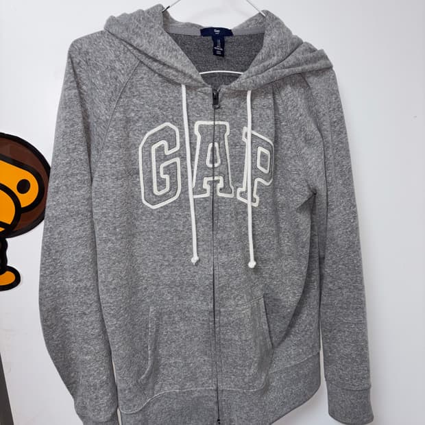 갭 빈티지 후드집업 (착샷)