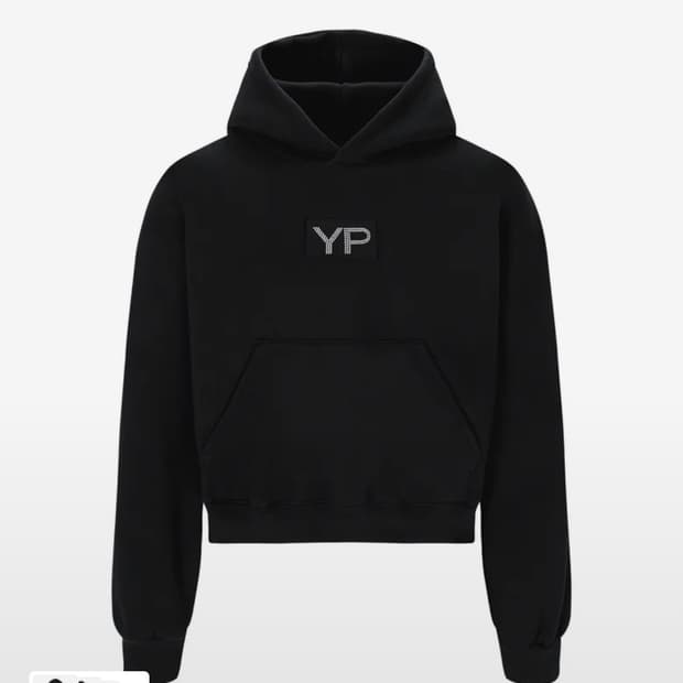 유프 후드티 YP Hot-Fix Hoodie Black