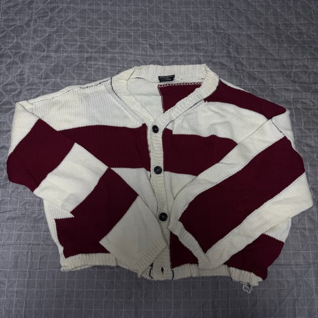 라프시몬스 디스트럭쳐 스웻 가디건