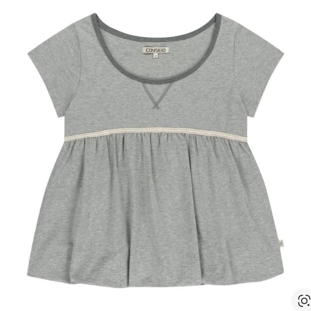 (오늘만이가격) 코이세이오 레이스 벌룬 티셔츠 그레이 1