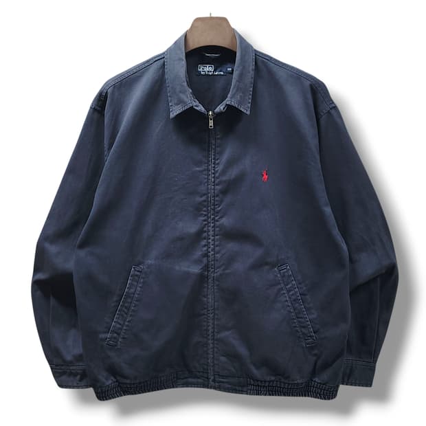 [100] 폴로 네이비블루 레드포니 빈티지 스윙탑 자켓